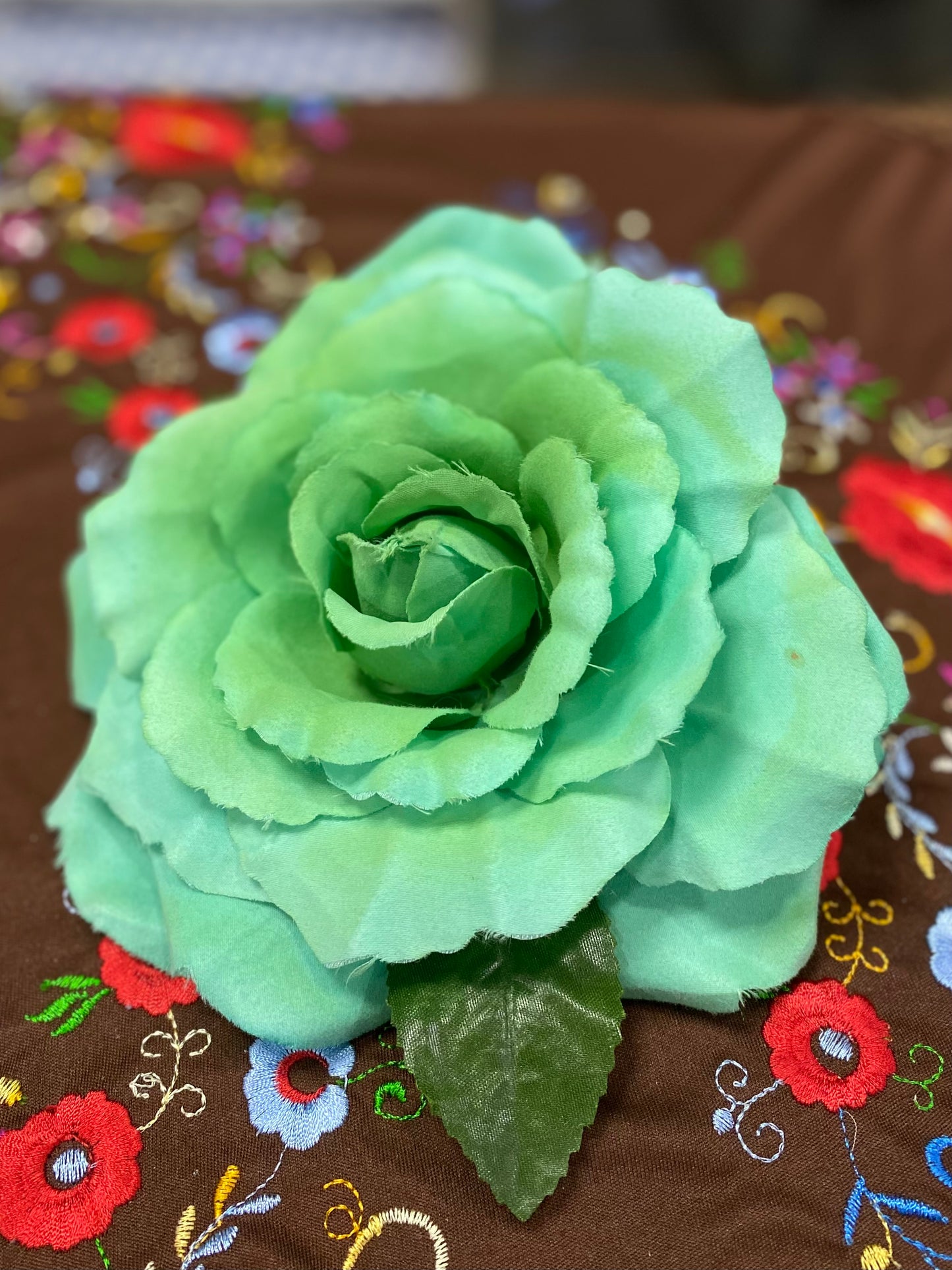 Rosa Verde Agua Grande