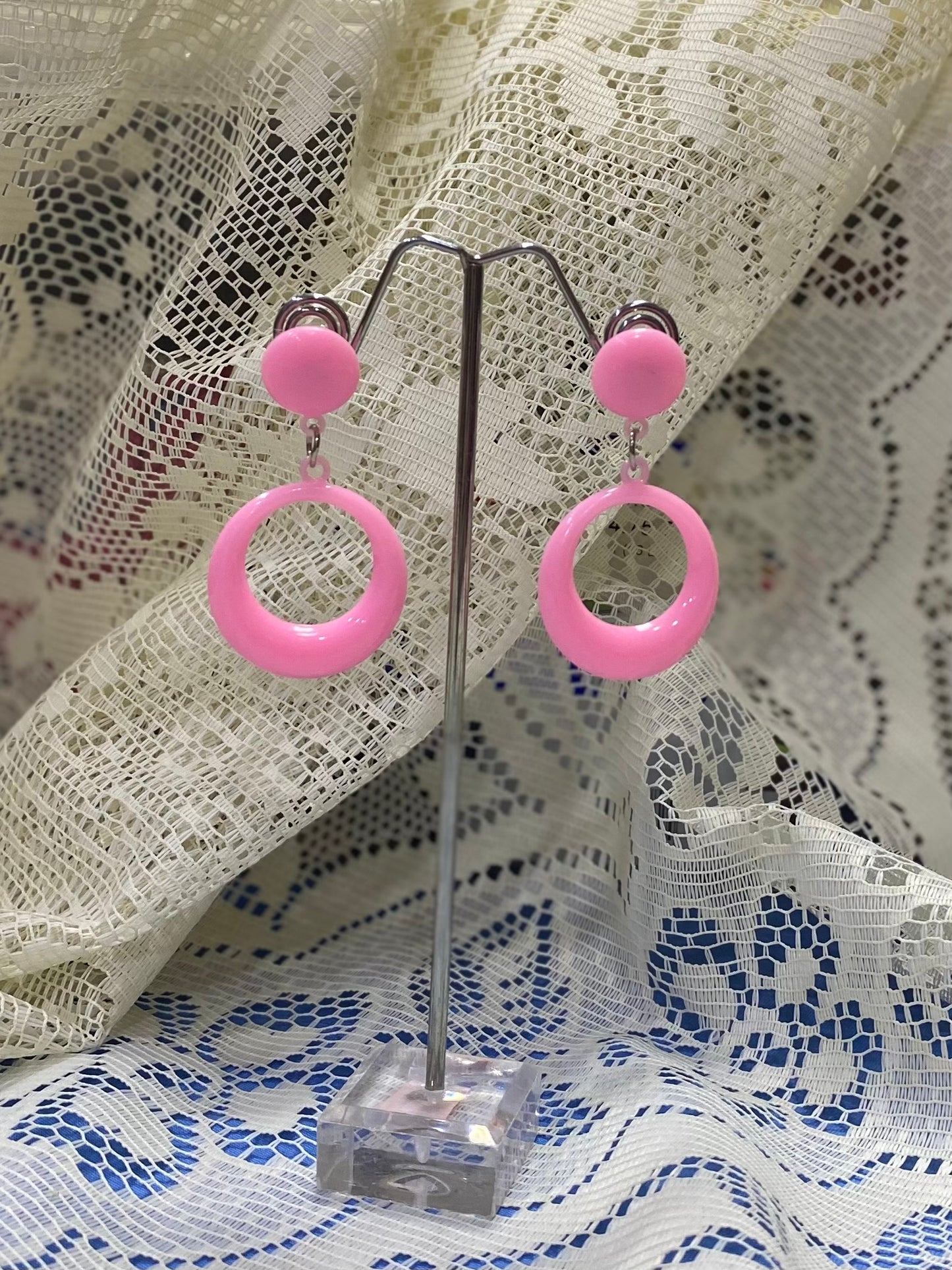 Pendiente rosa