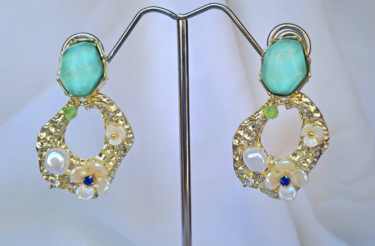 Pendientes verde océano