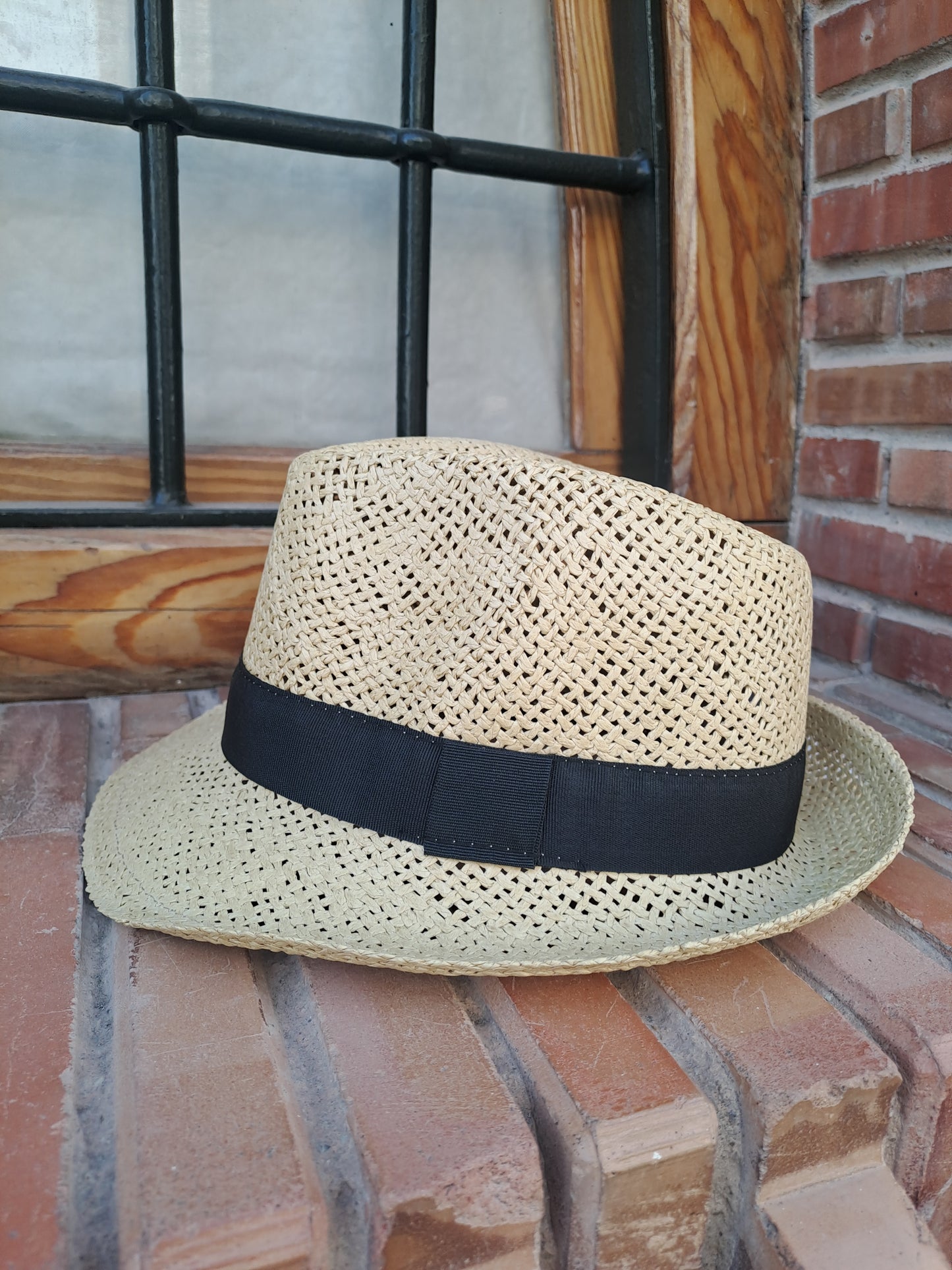 Sombrero calado camel