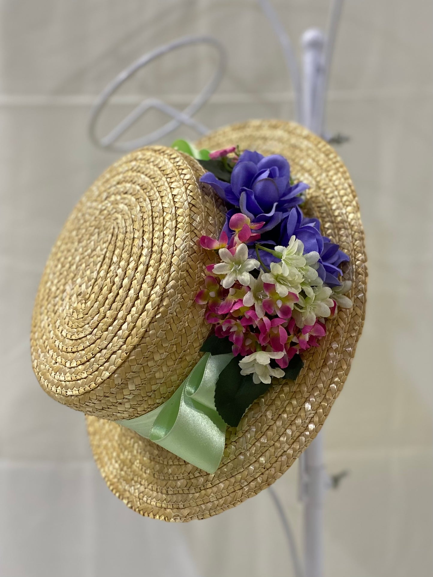 Canotier cinta de raso