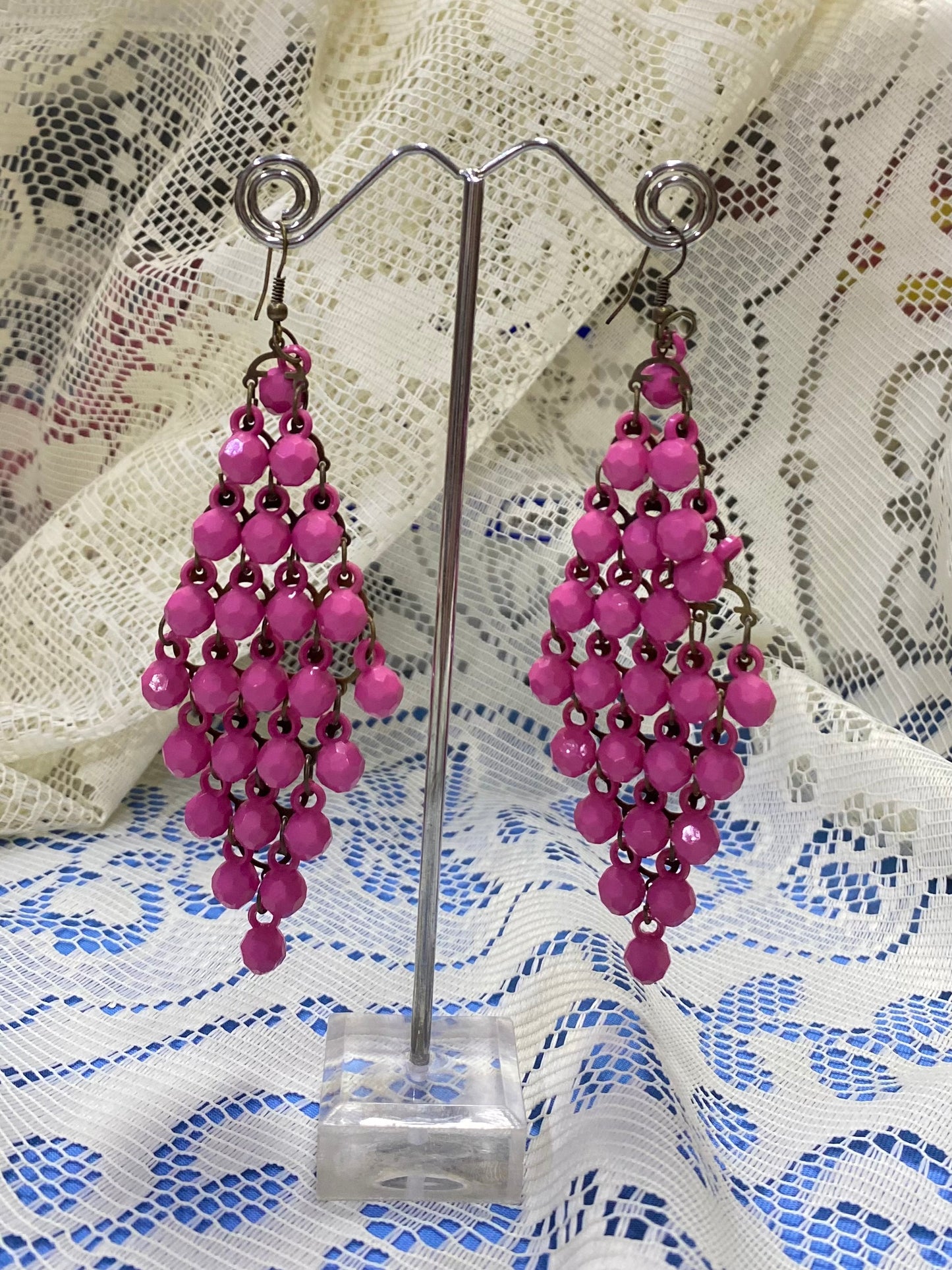 Pendiente Gitana Rosa