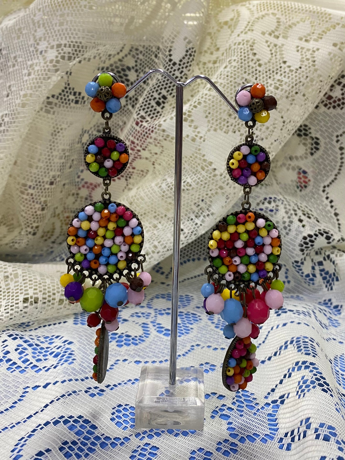 Pendiente multicolor