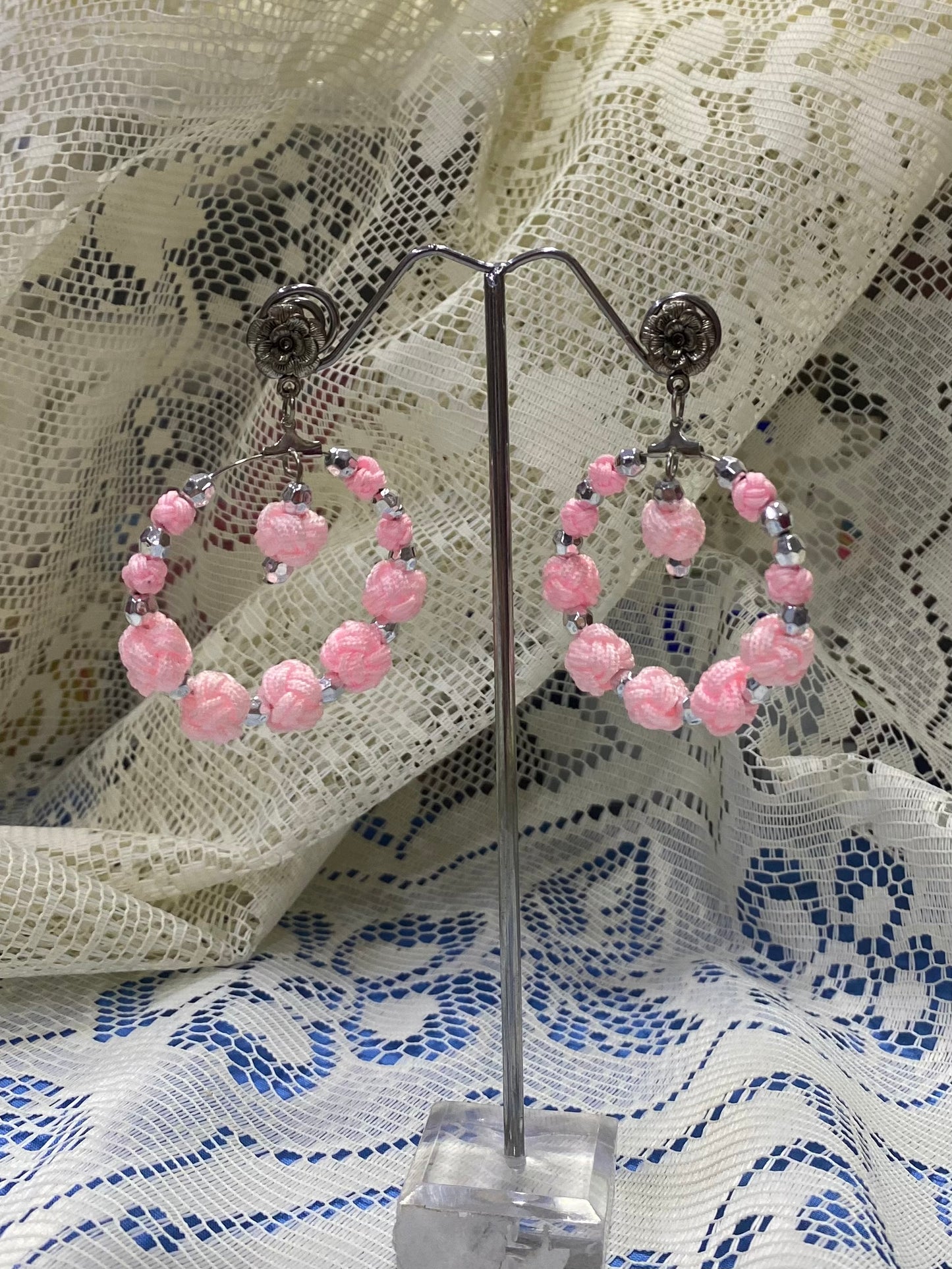 Pendiente rosa