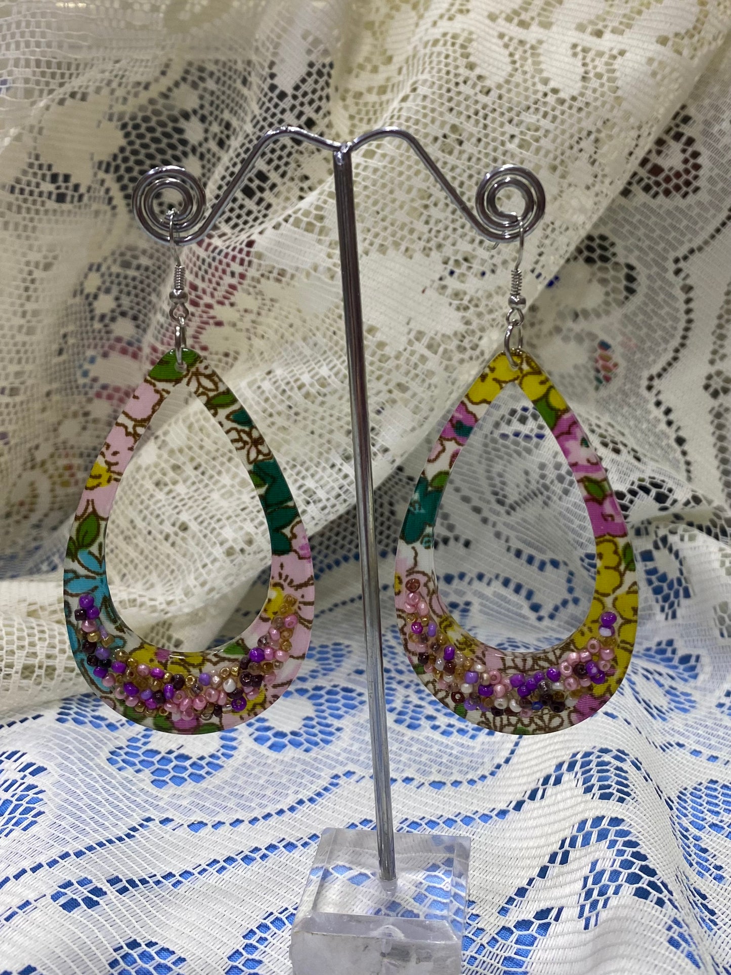 Pendiente multicolor